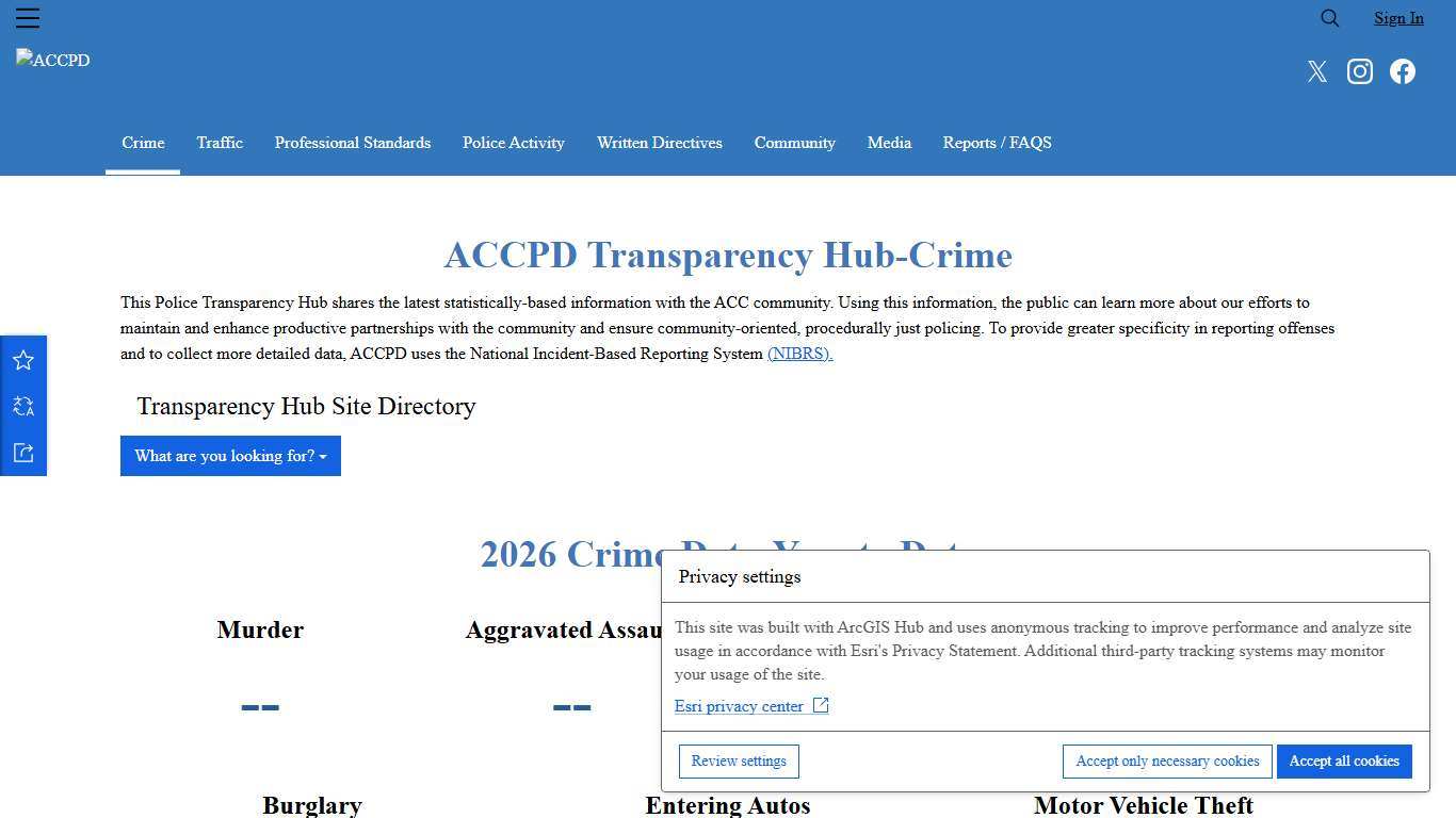 Crime Athens-Clarke County Police Transparency Hub